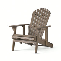 Comfortable Folding Reclining Adirondack Chair For Outdoor Relaxation