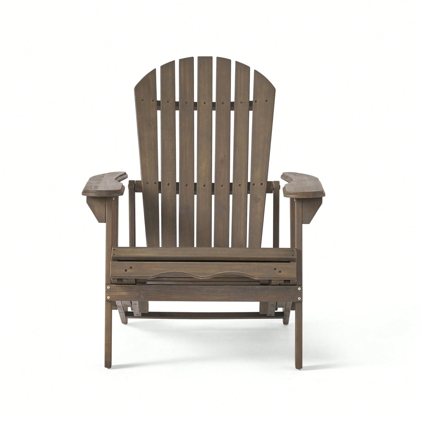 Comfortable Folding Reclining Adirondack Chair For Outdoor Relaxation