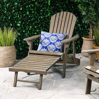 Comfortable Folding Reclining Adirondack Chair For Outdoor Relaxation