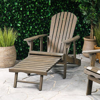 Comfortable Folding Reclining Adirondack Chair For Outdoor Relaxation