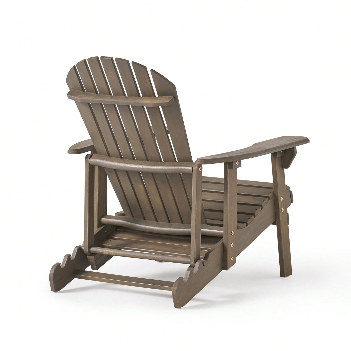 Comfortable Folding Reclining Adirondack Chair For Outdoor Relaxation