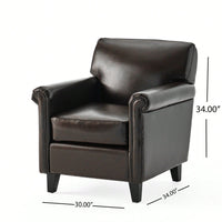 Elegant Vintage-Inspired Club Chair For Stylish Living Spaces