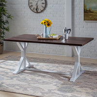 Rustic Farmhouse Style Dining Table For Cozy Gatherings And Entertaining
