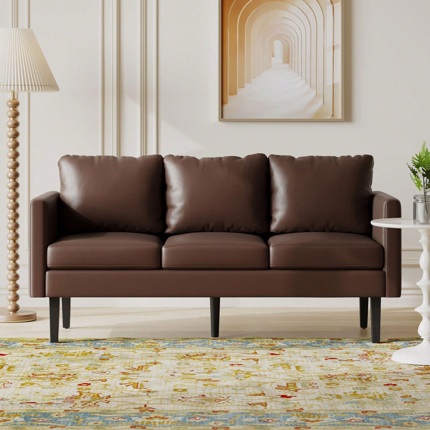 Elegant 3-Seater Sofa For Modern Living Rooms - Stylish Comfort And Versatile Design