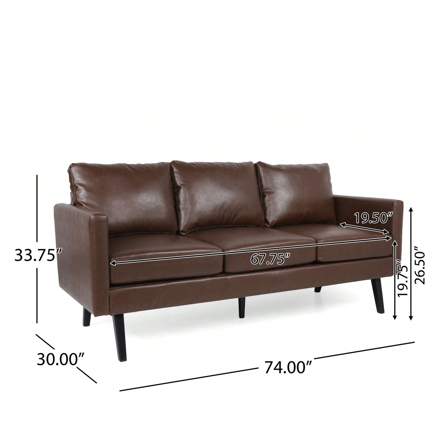 Elegant 3-Seater Sofa For Modern Living Rooms - Stylish Comfort And Versatile Design