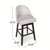 Stylish Adjustable Swivel Barstools - Set Of 2 For Modern Kitchens And Home Bars