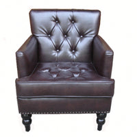 Elegant Tufted Club Chair For Cozy Living Spaces – Stylish Fabric Upholstery And Comfort Design