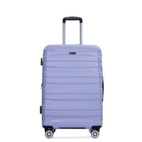 Lightweight Durable 3-Piece Expandable Luggage Set With Double Spinner Wheels, TSA Lock, And Hooks - Dark Blue (21"/25"/29")