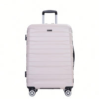 Lightweight Durable 3-Piece Expandable Luggage Set With Double Spinner Wheels, TSA Lock, And Hooks - Dark Blue (21"/25"/29")