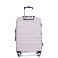 Lightweight Durable 3-Piece Expandable Luggage Set With Double Spinner Wheels, TSA Lock, And Hooks - Dark Blue (21"/25"/29")