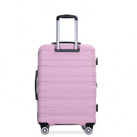 Lightweight Durable 3-Piece Expandable Luggage Set With Double Spinner Wheels, TSA Lock, And Hooks - Dark Blue (21"/25"/29")