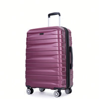 Lightweight Durable 3-Piece Expandable Luggage Set With Double Spinner Wheels, TSA Lock, And Hooks - Dark Blue (21"/25"/29")