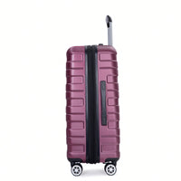 Lightweight Durable 3-Piece Expandable Luggage Set With Double Spinner Wheels, TSA Lock, And Hooks - Dark Blue (21"/25"/29")