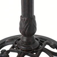 Elegant Outdoor Aluminum And Iron Bird Bath With Durable Bronze Finish And Sturdy Base