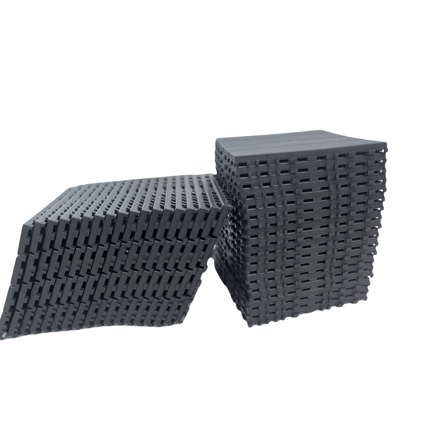 Durable 36-Pack Interlocking Waterproof Deck Tiles 12x12 Outdoor Flooring for Poolside Balcony and Backyard Grey Design