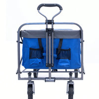 Versatile Outdoor Folding Wagon Cart For Beach, Garden, And Camping - Compact Micro Collapsible Trolley