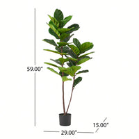 Lifelike 150CM Fiddle Leaf Fig Tree For Home Decor And Indoor Spaces