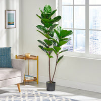 Lifelike 150CM Fiddle Leaf Fig Tree For Home Decor And Indoor Spaces