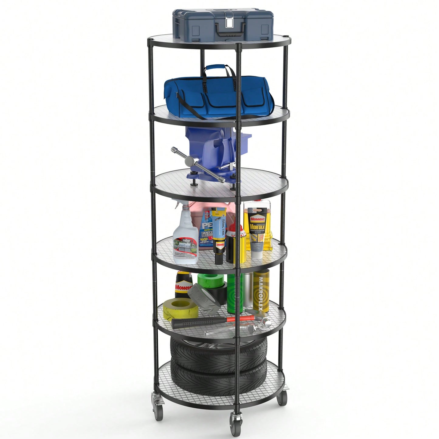 30-Inch Heavy-Duty Lockable Storage Cabinet With Adjustable Shelves - Perfect For Organizing Tools And Supplies