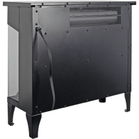 Elegant 24-Inch Three-Sided Glass Electric Fireplace With Stylish Feet - Contemporary Home Heating Solution