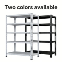 Adjustable Five-Tier Carbon Steel Household Storage Rack For Basement And Balcony – White, 120cm X 50cm X 180cm