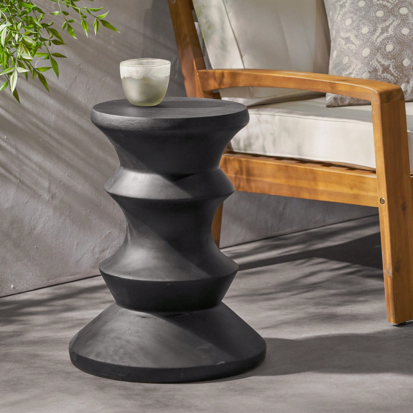 Stylish 22-Inch MGO Side Table For Outdoor And Indoor Use - Weather-Resistant & Durable Design