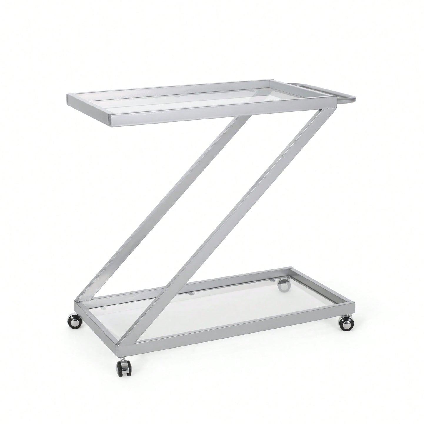 Elegant Multi-Tiered Serving Bar Cart For Entertaining And Decor Storage