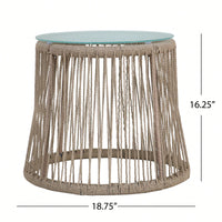 Chic Coastal-Inspired Side Table For Elegant Living Spaces