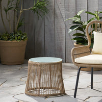 Chic Coastal-Inspired Side Table For Elegant Living Spaces