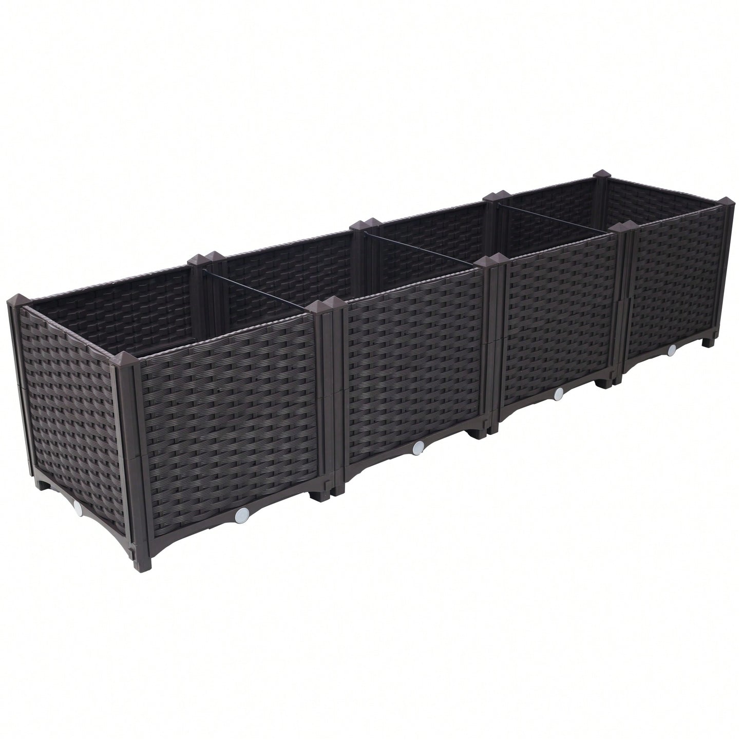 Large Self-Watering Raised Garden Bed Planter Box For Vegetables, Flowers, Herbs & Succulents - 63 L X 15.7" D X 14.7" H"