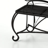 Elegant Cast Metal Butterfly Garden Bench – Stylish Outdoor Seating For Patios, Yards, Parks, And Entryways