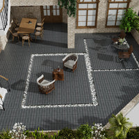 Eco-Friendly WPC Interlocking Patio Deck Tiles - Pack Of 11, 11.8" Easy DIY Water-Resistant Outdoor Flooring Solutions