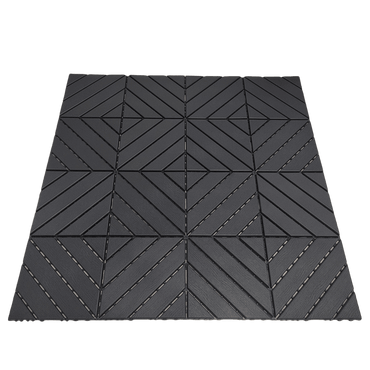 36-Pack Grey Interlocking Waterproof Deck Tiles 12x12 for Outdoor Patio Poolside Balcony and Backyard Flooring