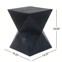 Geometric Elegance Side Table With Prismatic Design For Modern Living Spaces