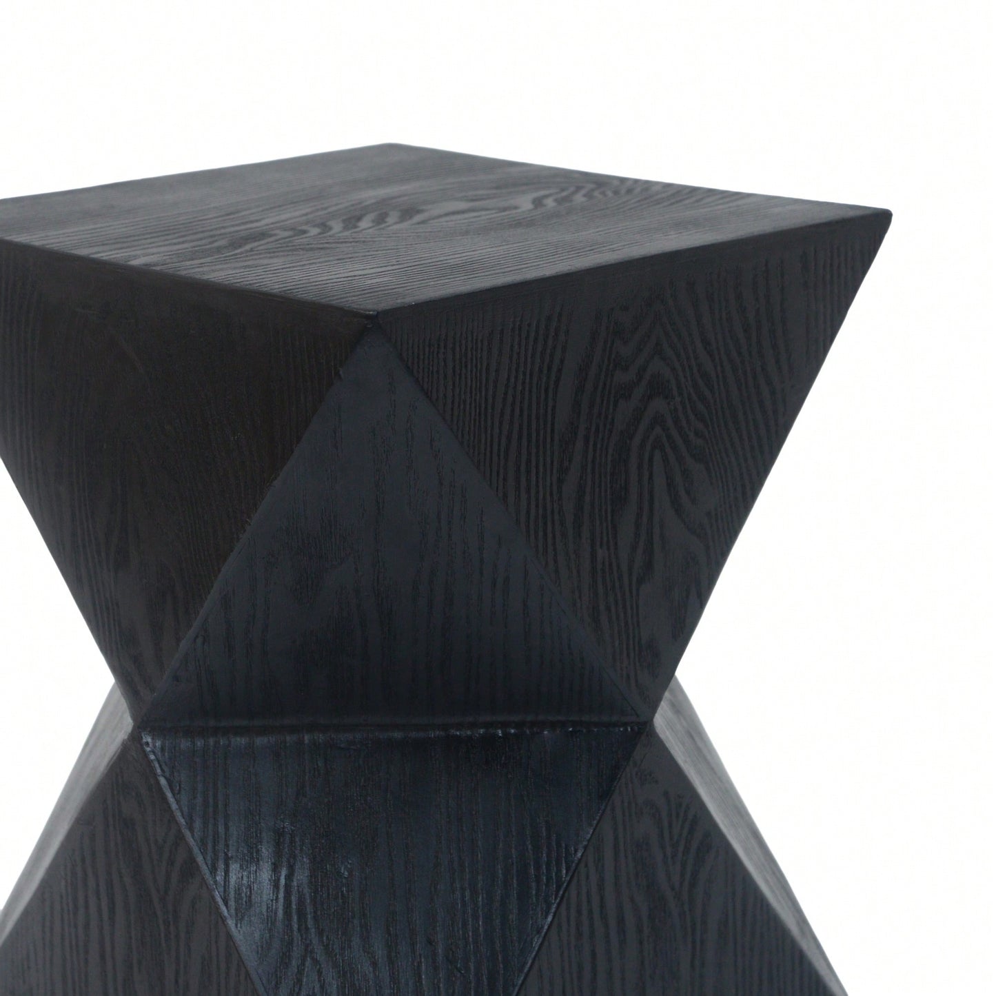 Geometric Elegance Side Table With Prismatic Design For Modern Living Spaces