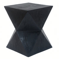 Geometric Elegance Side Table With Prismatic Design For Modern Living Spaces