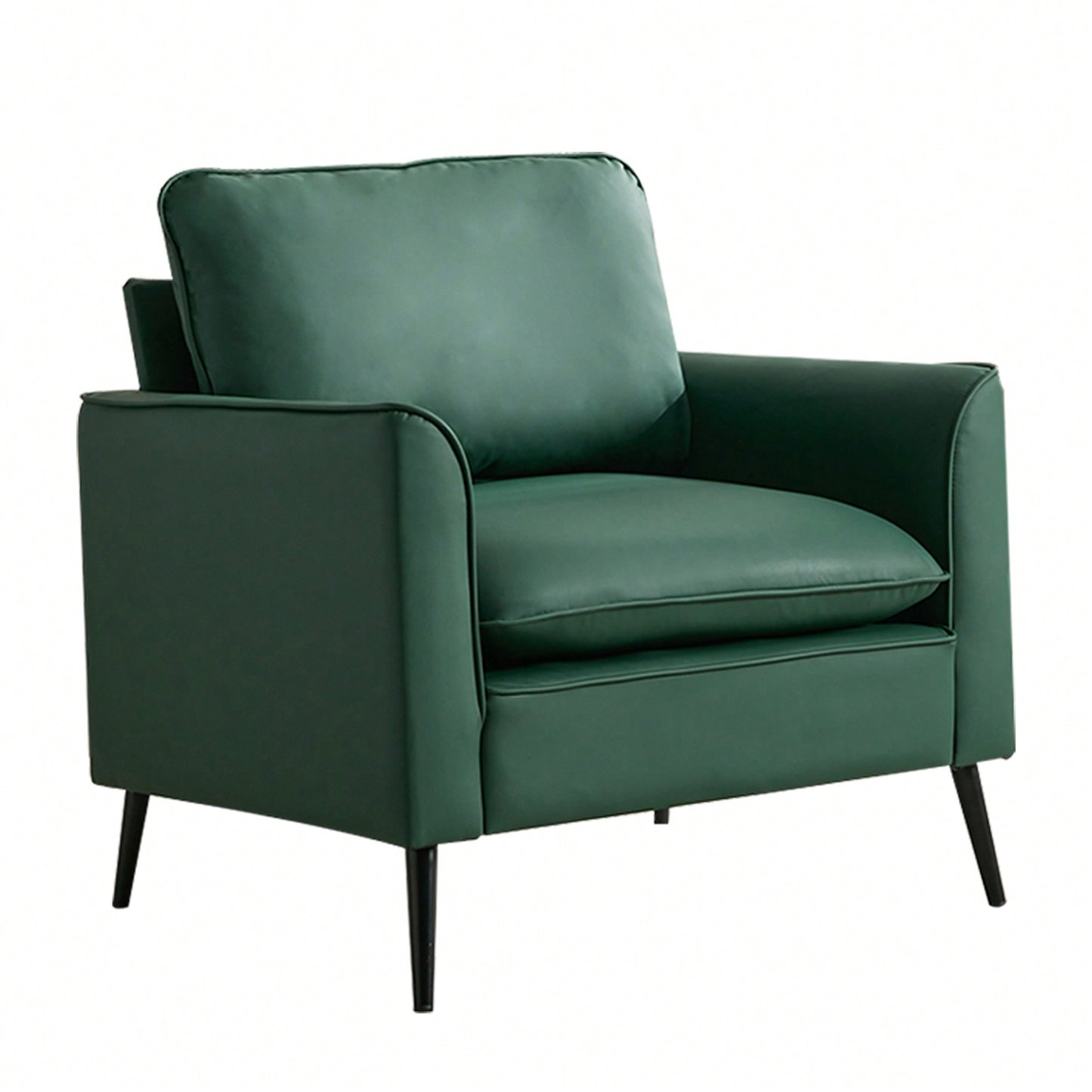 Elegant Green Cat Paw Leather Sofa Stylish Nordic Retro Chair for Living Room Balcony Bedroom