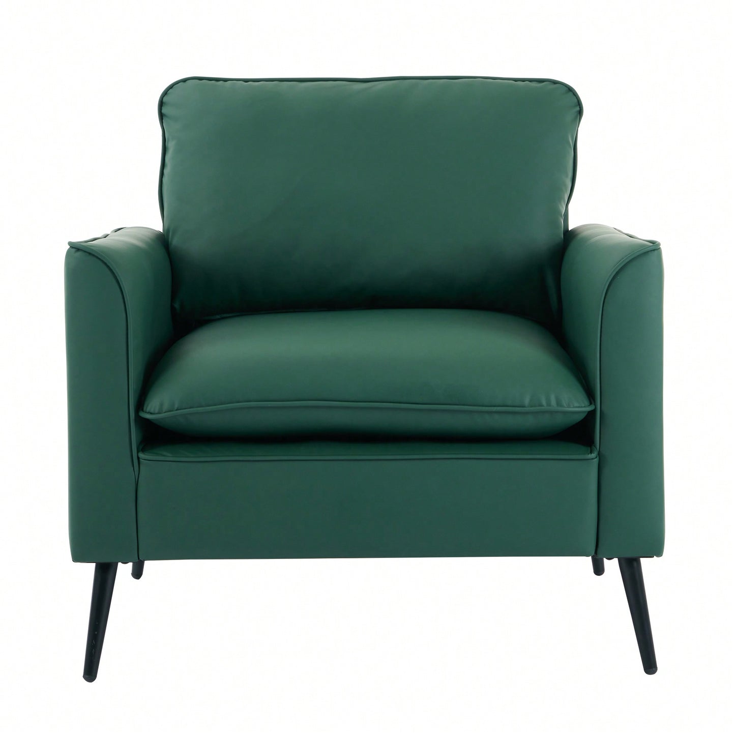 Elegant Green Cat Paw Leather Sofa Stylish Nordic Retro Chair for Living Room Balcony Bedroom