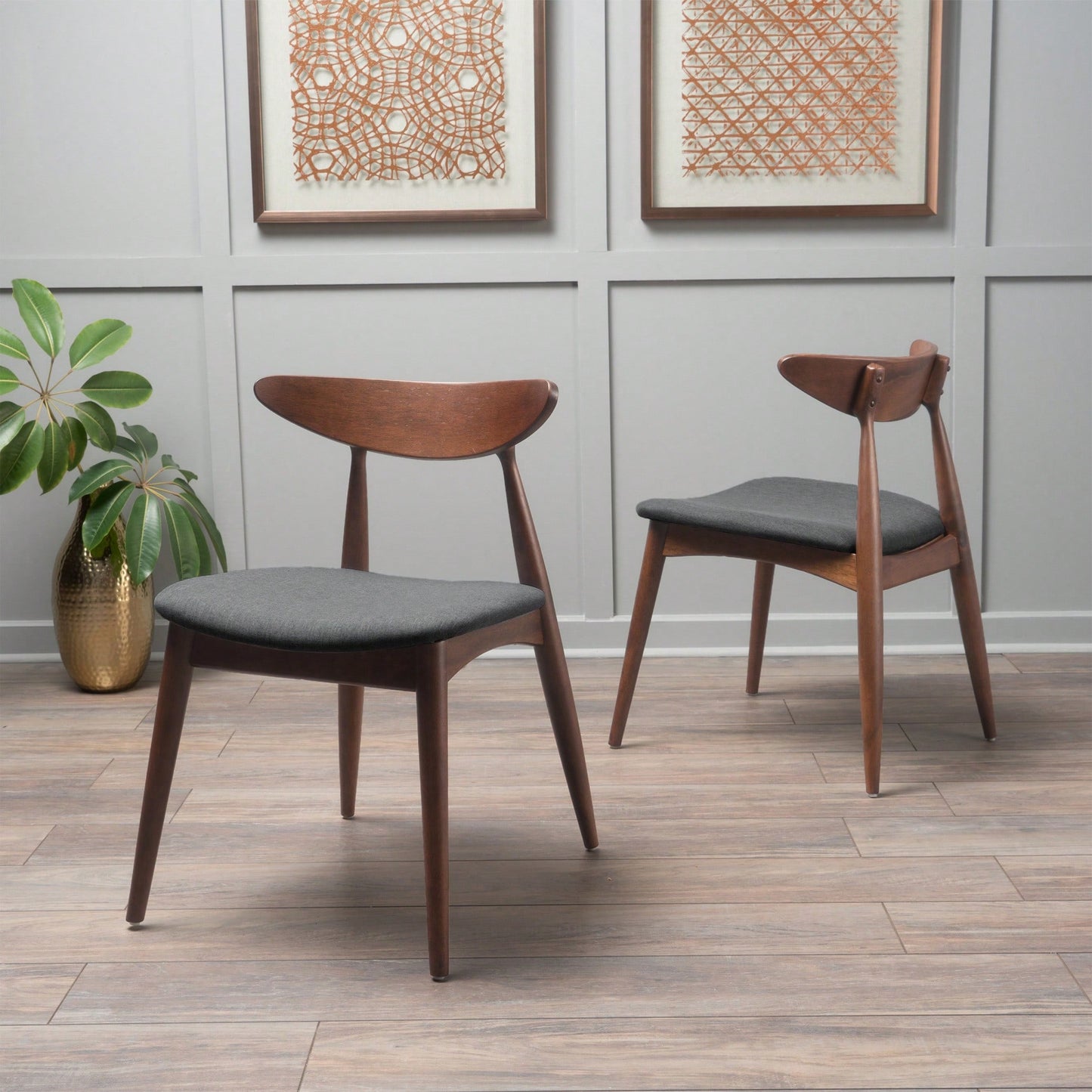 Stylish Dining Chair Set - Modern Ergonomic Design For Comfort And Elegance - Perfect For Home Or Office