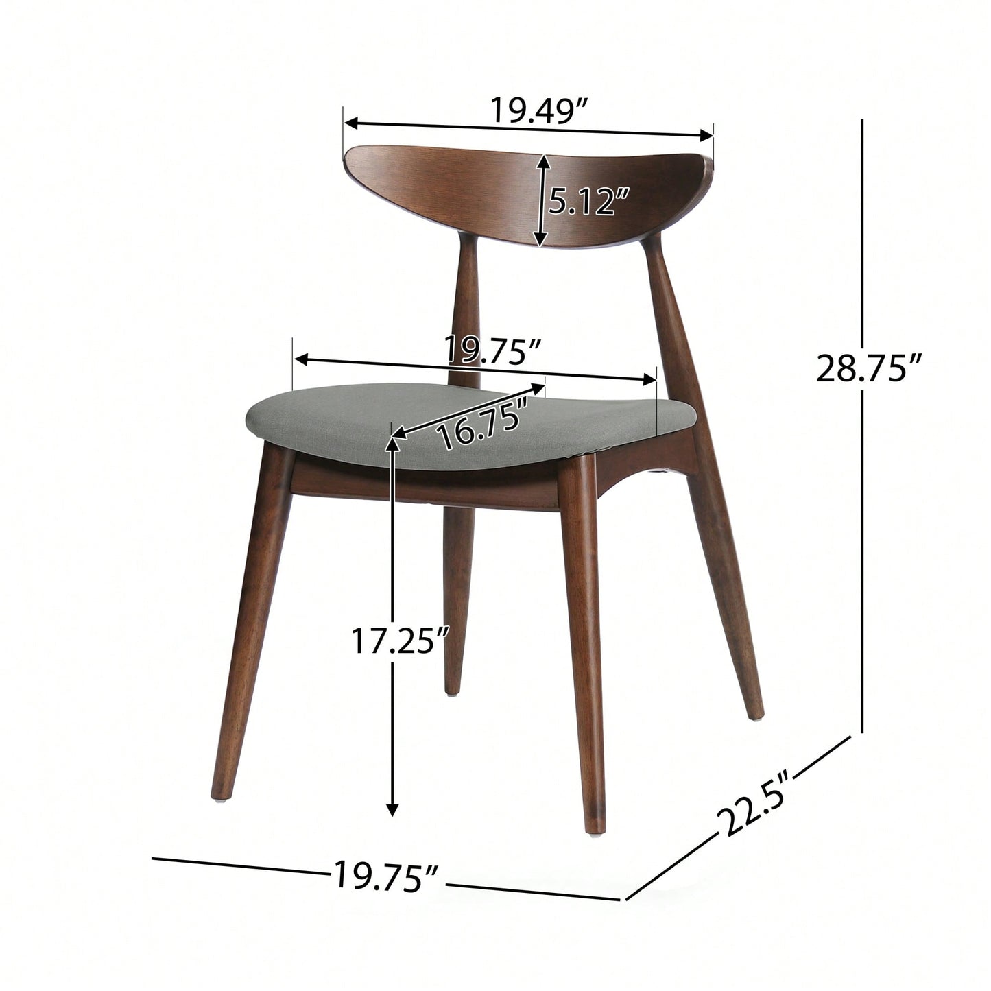 Stylish Dining Chair Set - Modern Ergonomic Design For Comfort And Elegance - Perfect For Home Or Office