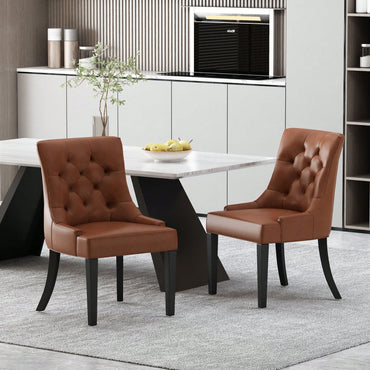 Stylish Set Of 2 Modern Dining Chairs For Elegant Dining Spaces