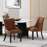 Stylish Set Of 2 Modern Dining Chairs For Elegant Dining Spaces