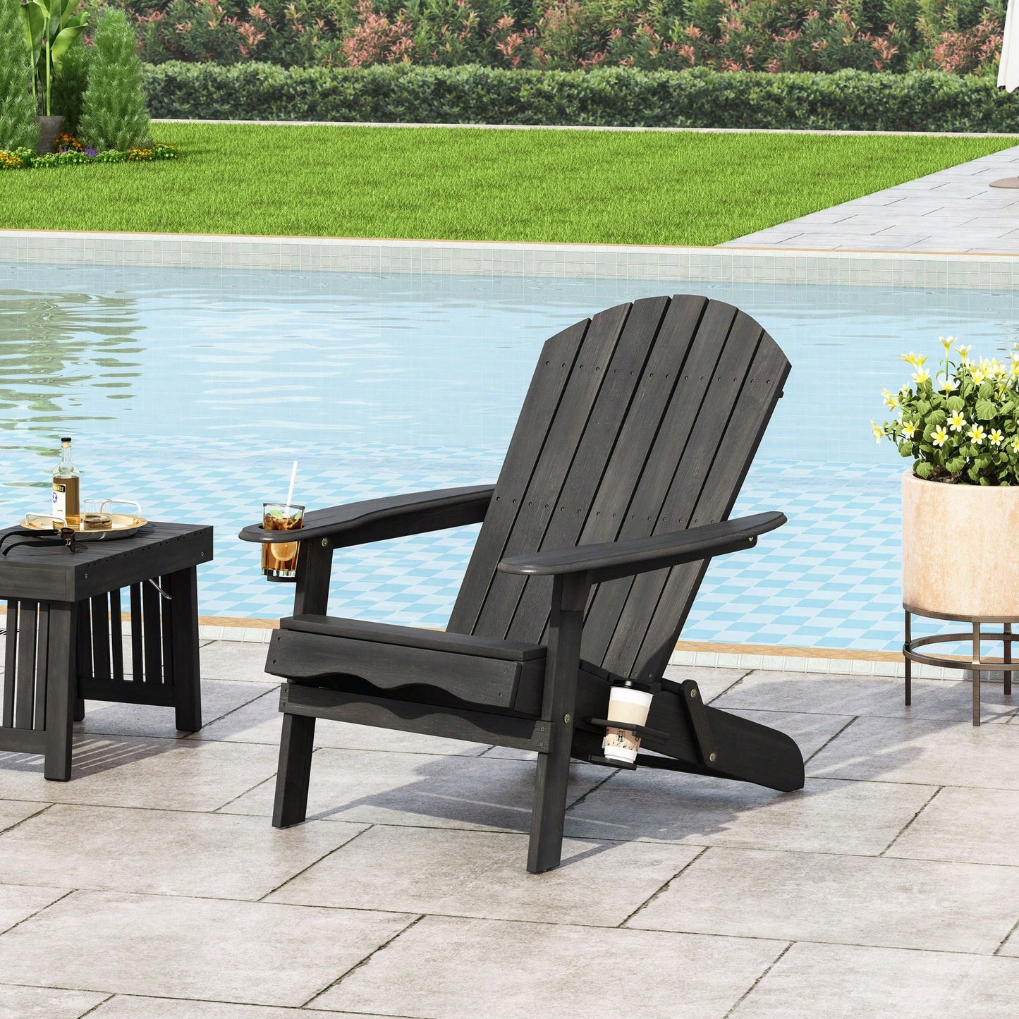 Comfortable Outdoor Adirondack Chair For Relaxation And Style