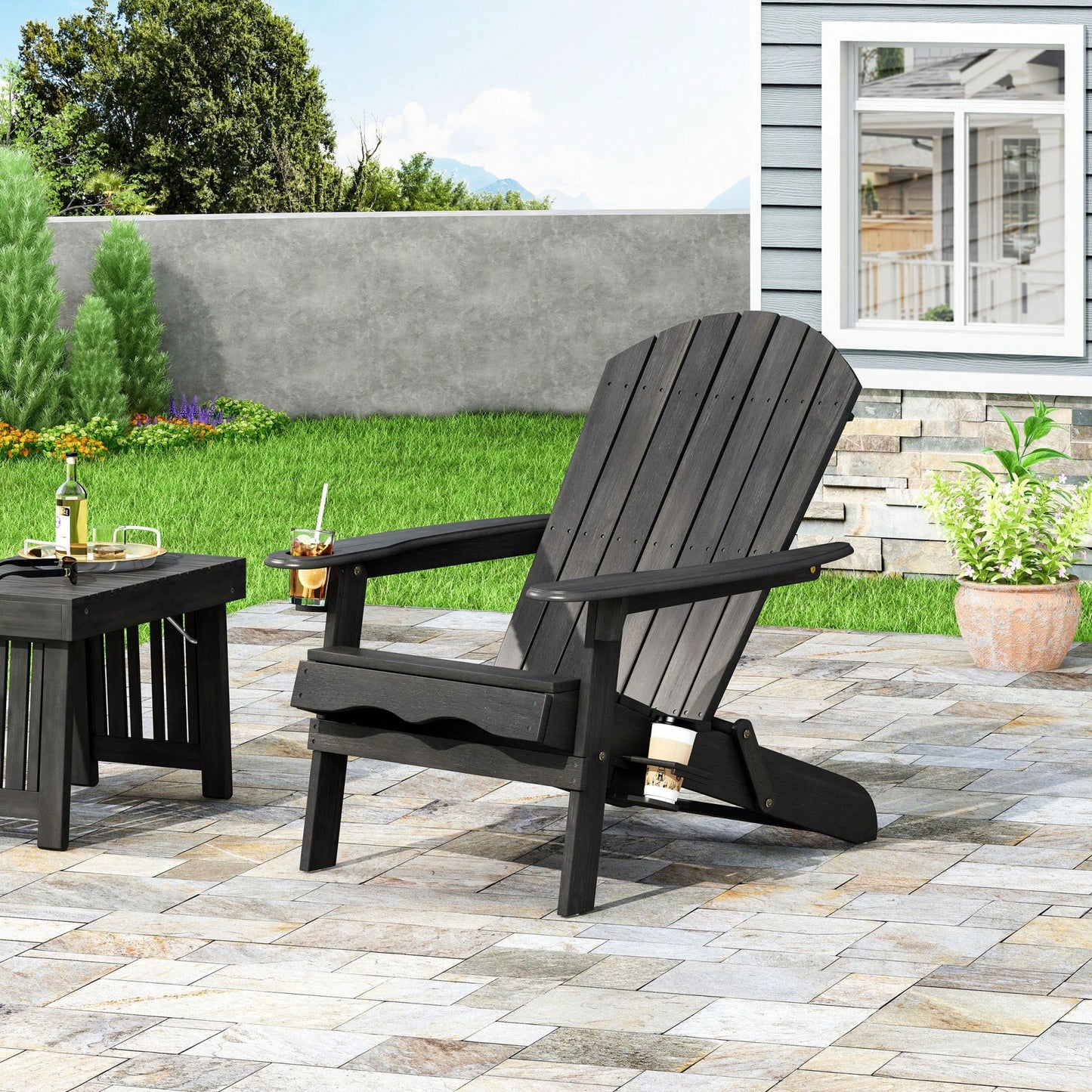 Comfortable Outdoor Adirondack Chair For Relaxation And Style