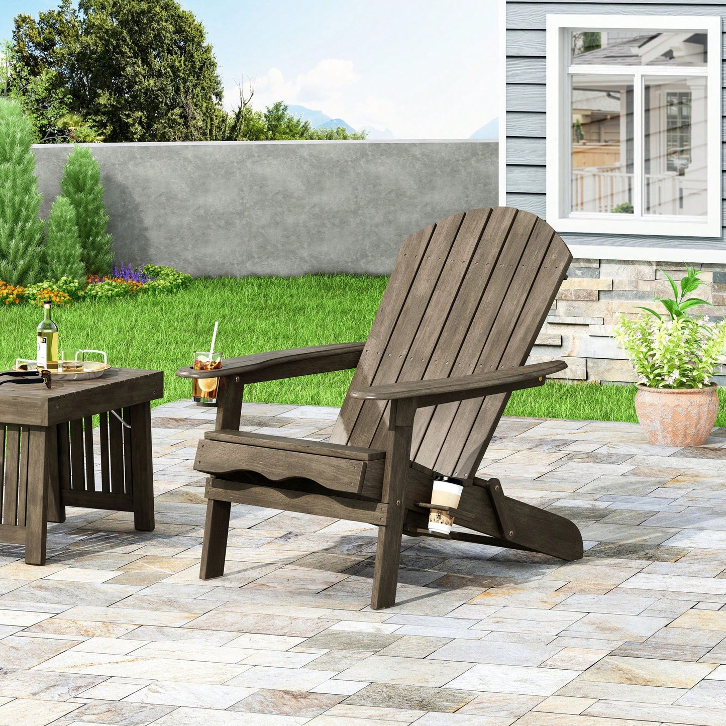 Comfortable Outdoor Adirondack Chair For Relaxation And Style