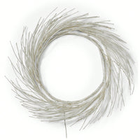 24-Inch Illuminated Paper Wreath With Battery-Operated LED Lights For Enchanting Holiday Decor