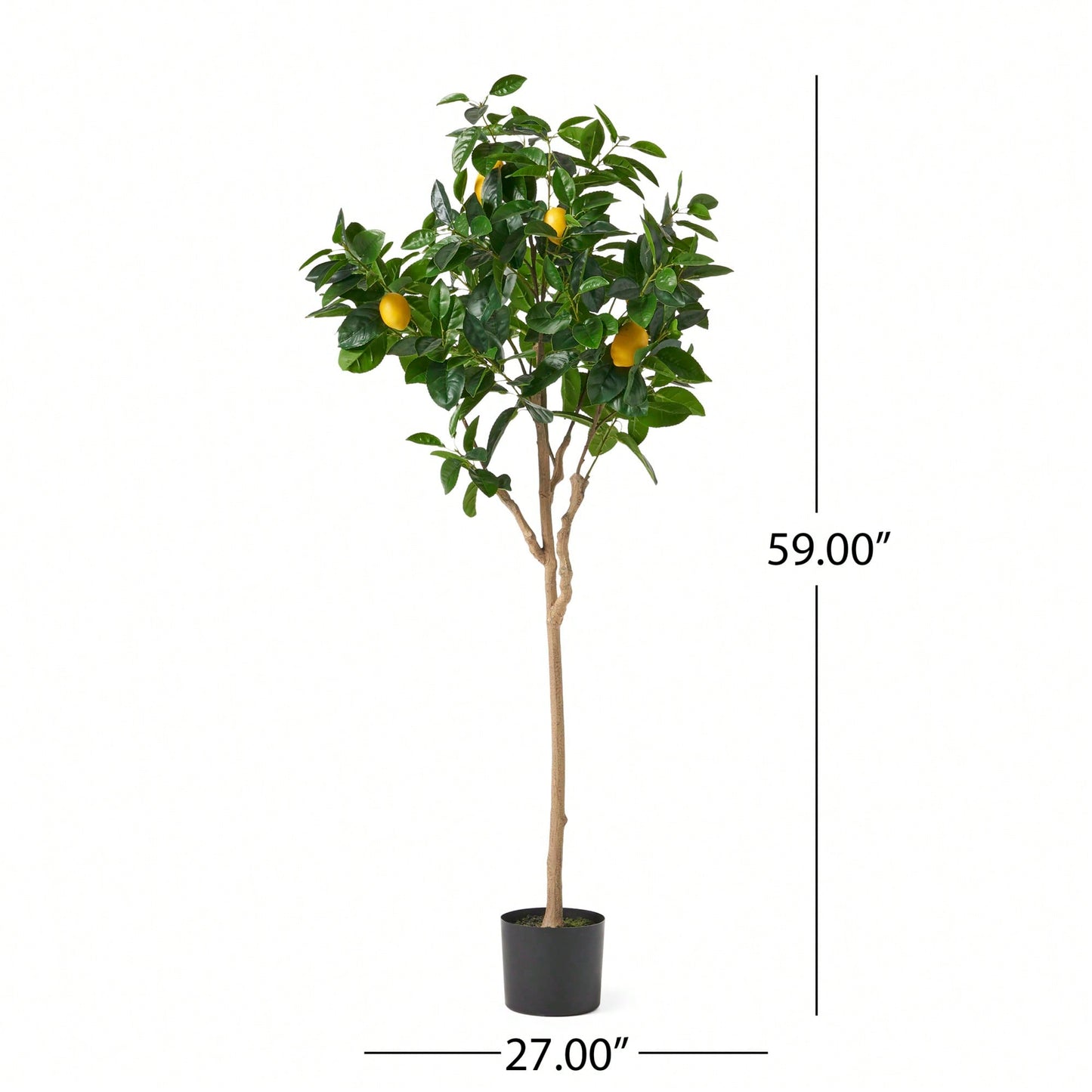 150CM Lifelike Artificial Lemon Tree – Vibrant Home Decor For A Cheerful Touch