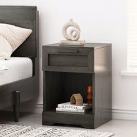 Sleek Modern Nightstand With 1 Drawer For Stylish Bedroom Storage