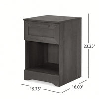 Sleek Modern Nightstand With 1 Drawer For Stylish Bedroom Storage