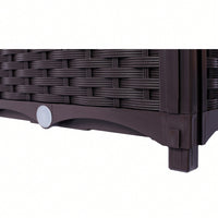 Deep Self-Watering Raised Garden Bed Planter Box For Vegetables, Flowers, Herbs, And Succulents - 15.7" X 15.7" X 14.7"
